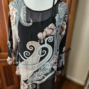 Bob Mackie 2 Piece Top. Medium